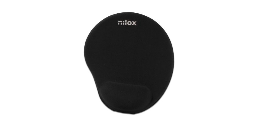 Nilox Alfombrilla ergonómica de color negro de