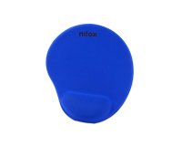 Nilox Alfombrilla ergonómica de color azul de
