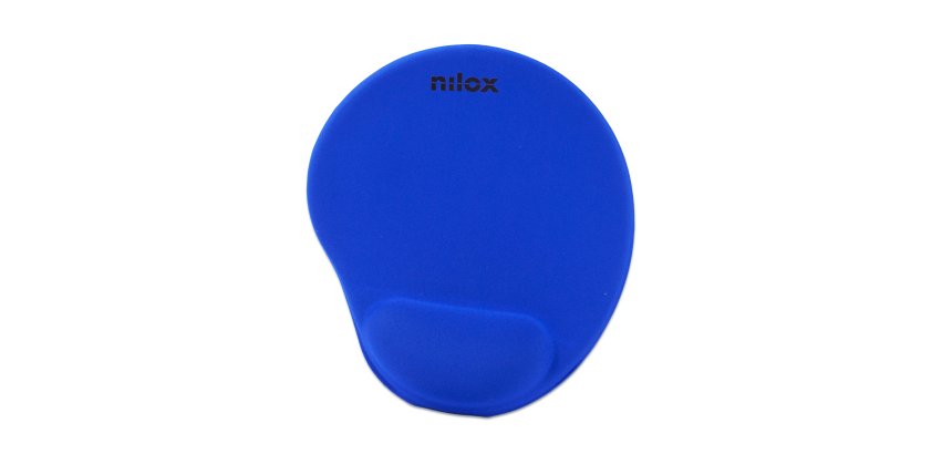 Nilox Alfombrilla ergonómica de color azul de