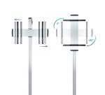 TooQ FS2270M-B soporte para pantalla de señalización 177,8 cm (70") Plata