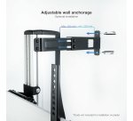 TooQ FS2270M-B soporte para pantalla de señalización 177,8 cm (70") Plata