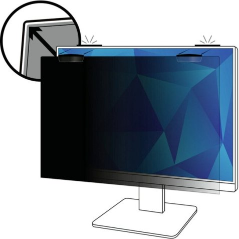 3M Filtre de confidentialité pour moniteur bord-à-bord 24 po, 16:9, PF240W9EM