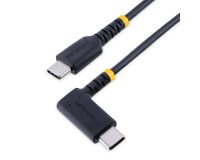 Cable 2m USB C Acodado - en Ángulo Recto - PD 60W - 3A - Cable USB-C de Carga Rápida - de Alta Resistencia - USB 2.0 Tipo C - Fibra de Aramida - 3A - de Carga