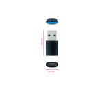 Nanocable Adaptador USB-A 3.1 a USB-C, USB-A/M-USB-C/H, Negro