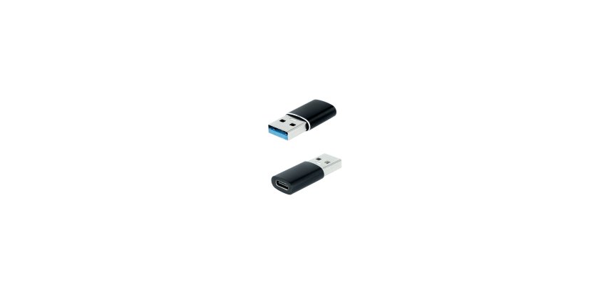 Nanocable Adaptador USB-A 3.1 a USB-C, USB-A/M-USB-C/H, Negro