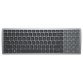 DELL KB740 clavier Bureau RF sans fil + Bluetooth AZERTY Français Gris, Noir