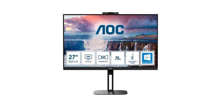 AOC V5 Q27V5CW/BK écran plat de PC 68,6 cm (27") 2560 x 1440 pixels Quad HD LED Noir