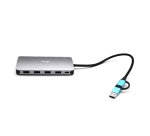 i-tec USB 3.0 USB-C/Thunderbolt 3x Display Metal Nano Dock with LAN + Power Delivery 100 W