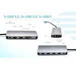 i-tec USB 3.0 USB-C/Thunderbolt 3x Display Metal Nano Dock with LAN + Power Delivery 100 W