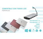 i-tec USB 3.0 USB-C/Thunderbolt 3x Display Metal Nano Dock with LAN + Power Delivery 100 W