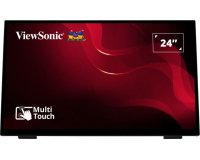 Viewsonic TD2465 pantalla de señalización Panel plano interactivo 61 cm (24") LED 250 cd / m² Full HD Negro Pantalla táctil