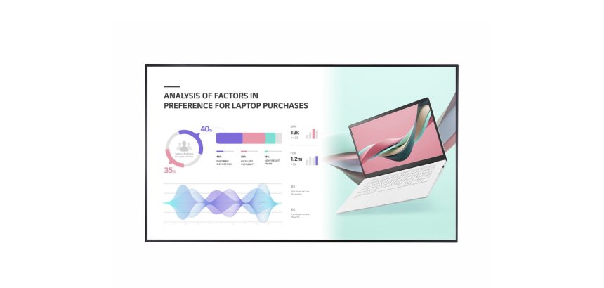 LG 86UH5J-H pantalla de señalización Pantalla plana para señalización digital 2,18 m (86") IPS Wifi 500 cd / m² 4K Ultra HD Negro WebOS 24/7