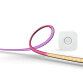 PHILIPS HUE Lumière connectée Philips Hue, Kit Lightstrip PC 32-34+Pont