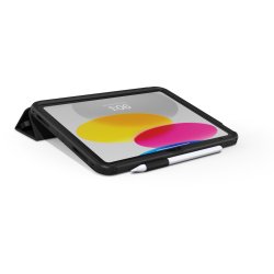 OtterBox Funda Defender Folio para iPad 10th gen,A prueba de caídas,Funda Folio Ultrarresiste con Protector de pantalla integrado,Testeada 2x Estándares Militares, Negro