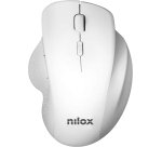 Nilox Ratón Ergonómico Wireless 3200 DPI Blanco