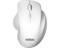 Nilox Ratón Ergonómico Wireless 3200 DPI Blanco