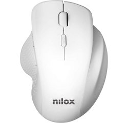 Nilox Ratón Ergonómico Wireless 3200 DPI Blanco