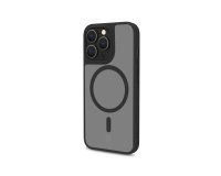 Celly Magmatt funda para teléfono móvil 15,5 cm (6.1") Negro, Transparente