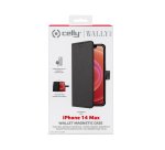 Celly Wallymag mobile phone case 17 cm (6.7") Wallet case Black