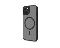Celly Magmatt funda para teléfono móvil 15,5 cm (6.1") Negro, Transparente