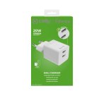 Celly TC2USBC20WWH cargador de dispositivo móvil Smartphone, Tableta Blanco Corriente alterna Interior