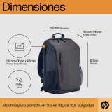 Mochila para portátil 15,6" HP Travel de 18 L Gris