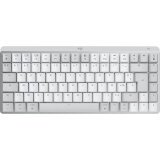 Logitech MX Mini Mechanical for Mac clavier Bureau Bluetooth AZERTY Français Gris, Blanc