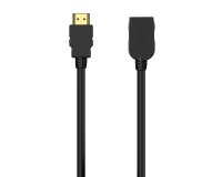 AISENS Cable HDMI V2.0 Prolongador Premium Alta Velocidad / Hec 4K@60Hz 18Gbps, A/M-A/H, Negro, 5.0M