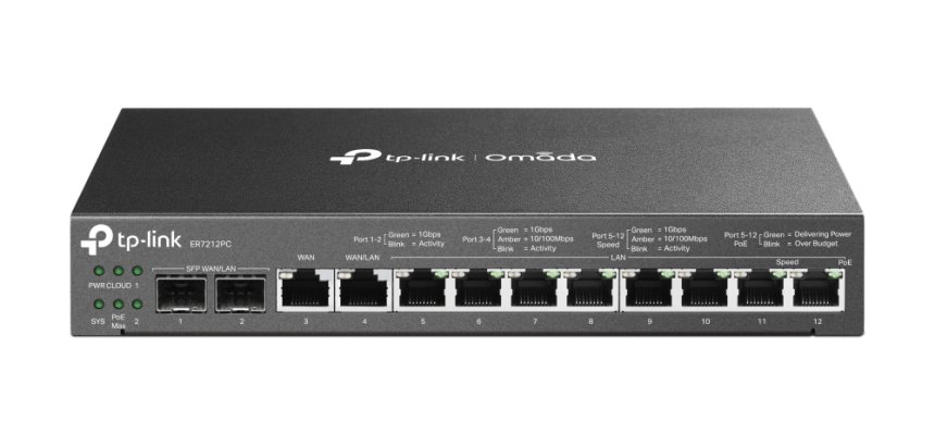 TP-Link Omada ER7212PC Routeur connecté Gigabit Ethernet Noir