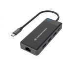 Conceptronic DONN14G base para portátil y replicador de puertos Alámbrico USB 3.2 Gen 1 (3.1 Gen 1) Type-C Gris