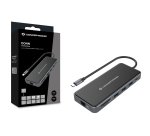 Conceptronic DONN15G replicatore di porte e docking station per laptop Cablato USB 3.2 Gen 1 (3.1 Gen 1) Type-C Grigio
