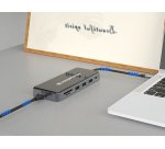 Conceptronic DONN15G replicatore di porte e docking station per laptop Cablato USB 3.2 Gen 1 (3.1 Gen 1) Type-C Grigio