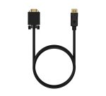 AISENS Cable Conversor DISPLAYPORT a VGA, DP/M-VGA/M, Negro, 1.0M