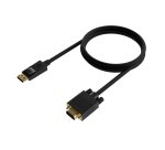 AISENS Cable Conversor DISPLAYPORT a VGA, DP/M-VGA/M, Negro, 1.0M