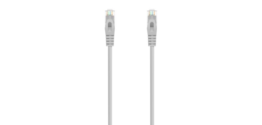 AISENS Cable de Red Latiguillo RJ45 LSZH Cat.6A 500 Mhz UTP AWG24, Gris, 1.5M