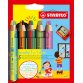 Etui carton x 5 crayons multi-talents woody 3 in 1 duo + 1 taille-crayon