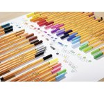 Point 88 stylo-feutre pointe fine (0,4 mm) - Rollerset de 30 stylo-feutres - Coloris assortis
