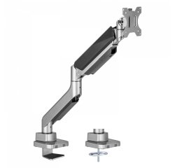 V7 DM1HDS soporte para monitor 124,5 cm (49") Escritorio Negro, Plata