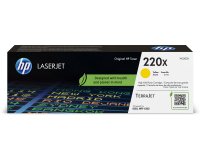 HP 220X cartouche authentique jaune pour imprimante laser