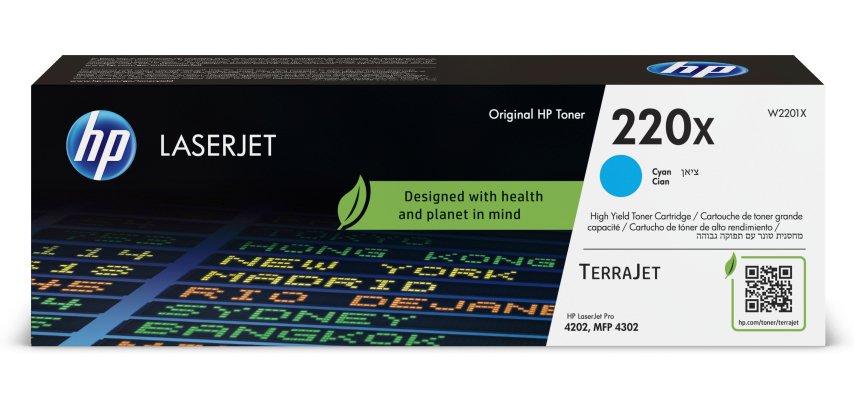 HP 220X cartouche authentique couleurs séparées pour imprimante laser