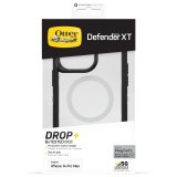 OtterBox Defender XT Coque pour iPhone 14 Pro Max avec MagSafe, Antichoc, anti-chute, robuste, supporte 5 x plus de chutes que la norme militaire, Black Crystal