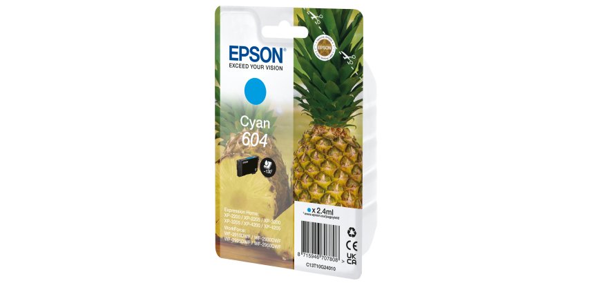 Epson Singlepack Cyan 604 Ink