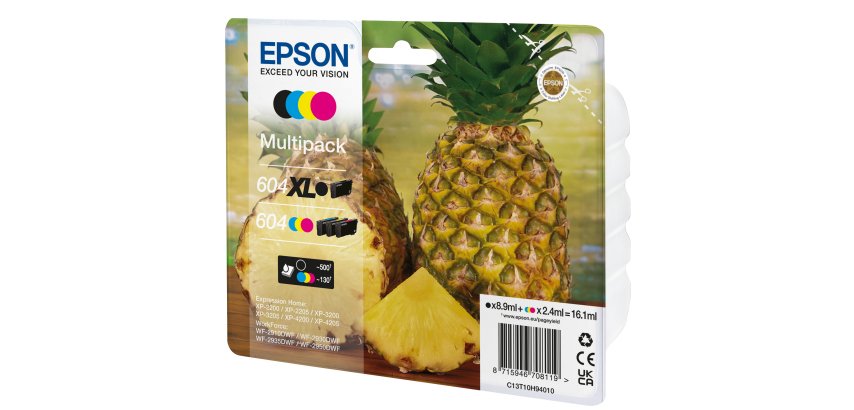Epson 604XL Pack 4 cartouches noire + couleurs pour imprimante jet d'encre