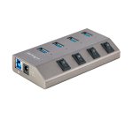 StarTech.com Hub USB-C avec Auto-Alimenté à 4 Ports - Hub USB Type C vers USB-A pour PC de Bureau/Portable - Hub USB 3.0 5Gbps avec Alimentation 4 Ports - Splitter USB 3.0 avec BC 1.2