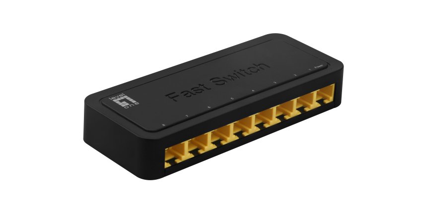 LevelOne FEU-0812 switch di rete Non gestito Fast Ethernet (10/100) Nero