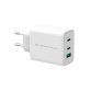 Conceptronic ALTHEA12W Caricabatterie per dispositivi mobili Universale Bianco AC Ricarica rapida Interno