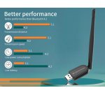 Conceptronic ABBY Long Range Bluetooth 5.1 USB Adapter with External Antenna