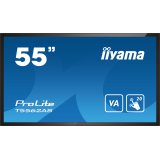 iiyama T5562AS-B1 Écran d'affichage dynamique Écran plat interactif 138,7 cm (54.6") VA 500 cd/m² 4K Ultra HD Noir Écran tactile Intégré dans le processeur Android 8.0 24/7