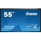 iiyama T5562AS-B1 Écran d'affichage dynamique Écran plat interactif 138,7 cm (54.6") VA 500 cd/m² 4K Ultra HD Noir Écran tactile Intégré dans le processeur Android 8.0 24/7