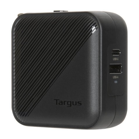 Targus power adapter - GaN - USB Type A, 24 pin USB-C - 65 Watt